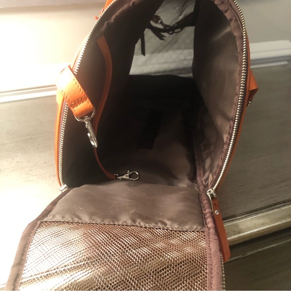 Cole Haan dog carrier orange tote - Picture 5 of 8
